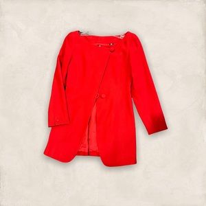 Women’s red blazer